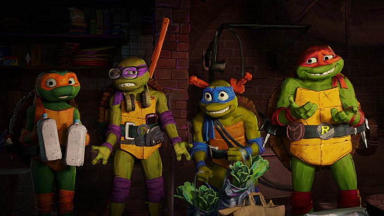 Teenage Mutant Ninja Turtles in the sewer