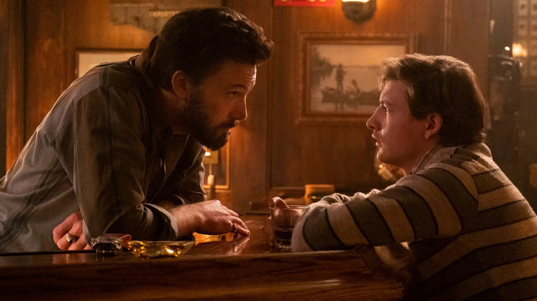 Ben Affleck and Tye Sheridan in "The Tender Bar"