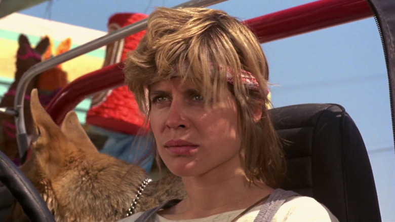 Sarah Connor glaring in The Terminator