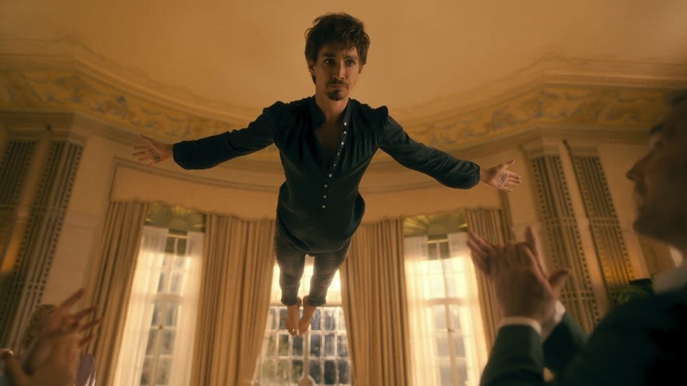 Klaus levitating