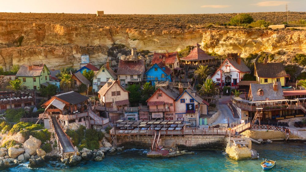 Shot of Popeye Village in Malta