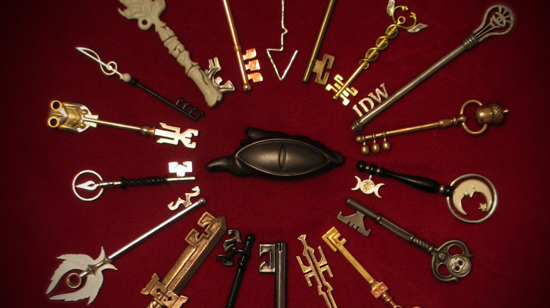 Locke & Key Keys arranged in a circle