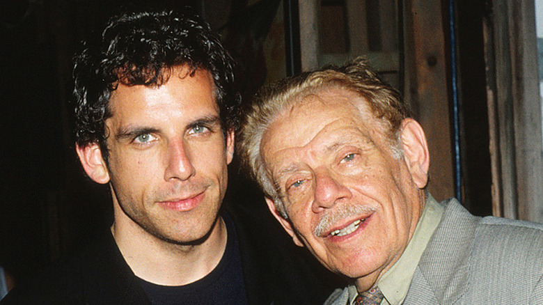 Ben Stiller smiling with Jerry Stiller