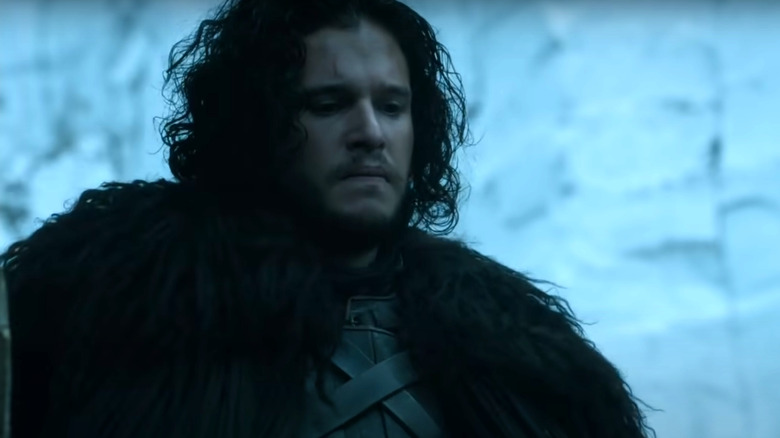 Jon Snow looks troubled