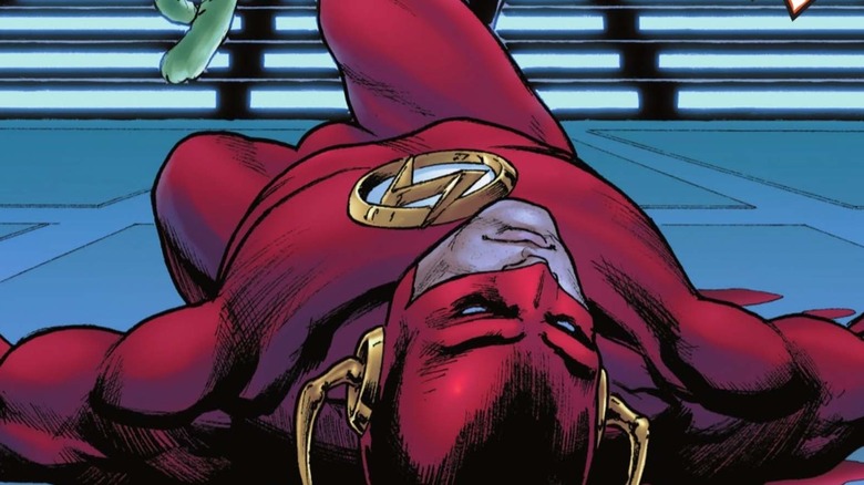 Wally West laying in blood