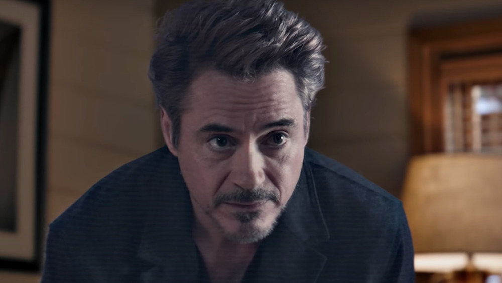 Tony Stark staring