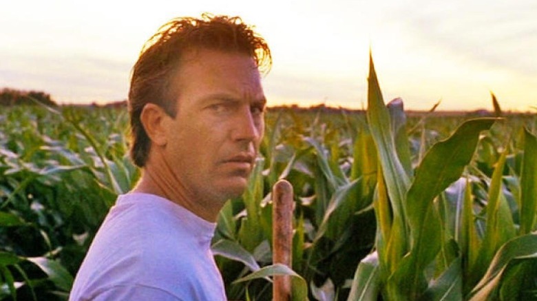 Costner turned around cornfield