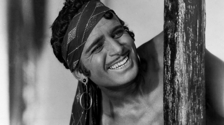 Douglas Fairbanks shirtless toothy grin