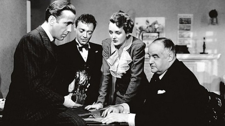 Bogart Lorre Astor Greenstreet serious maltese falcon