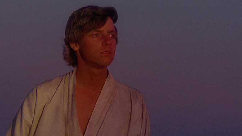 Luke Skywalker staring into distance