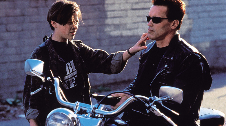 Terminator and young John Connor