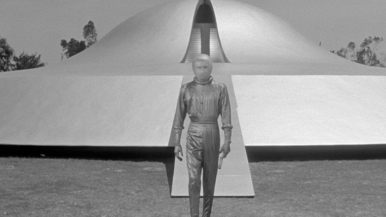 Klaatu emerging from spaceship