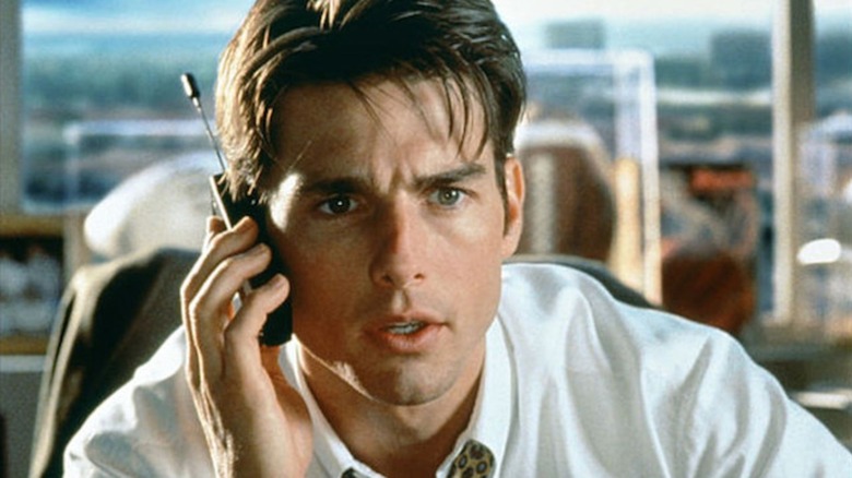 Tom Cruise on the phone in Jerry Maguire