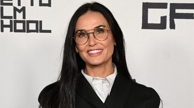 Demi Moore smiling