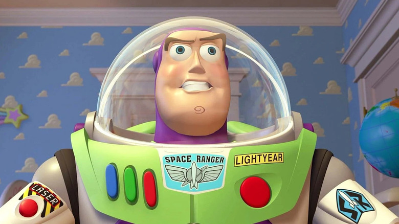 Buzz Lightyear makes his entrance