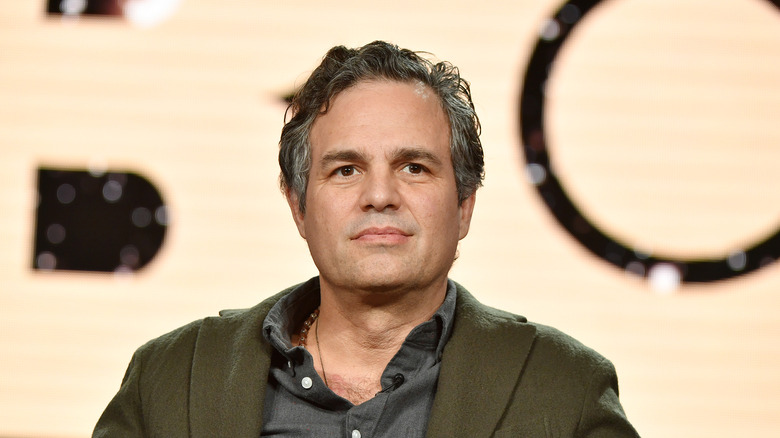 Mark Ruffalo looking serious 