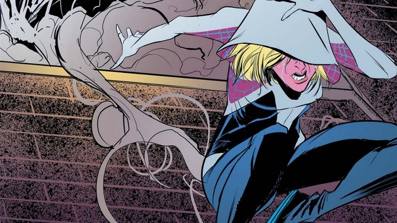 Spider-Gwen crying