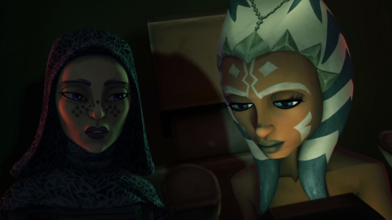 Ahsoka hides with Barriss Offee