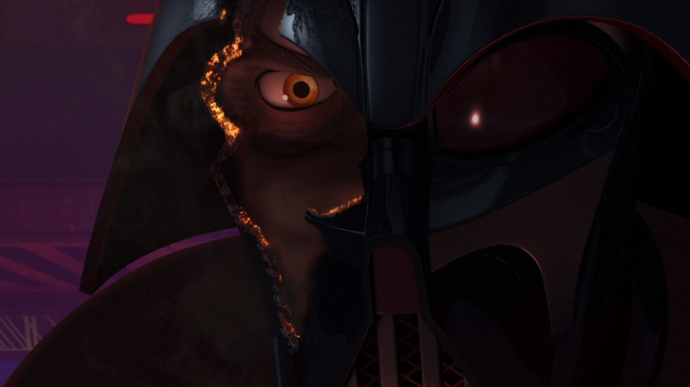 Darth Vader confronts Ahsoka