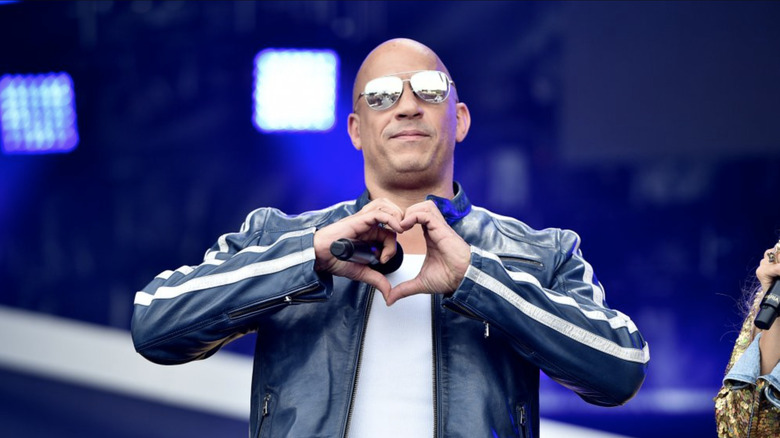 Vin Diesel shares love with his fans