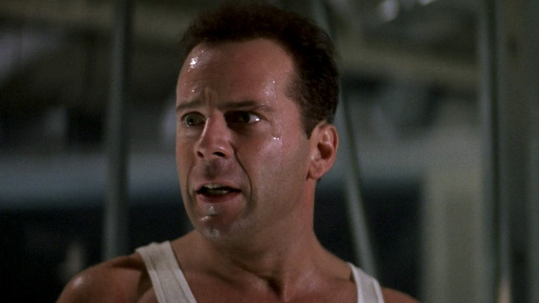 Die Hard Bruce Willis sweating