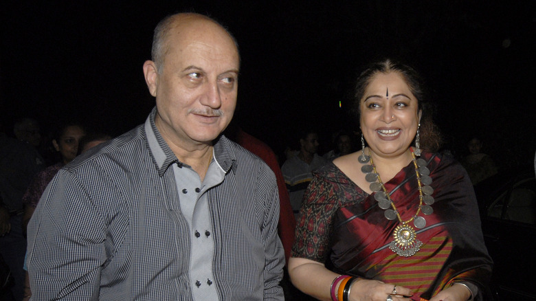 Anupam Kirron Kher smiling