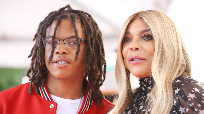 Wendy Williams and her son Kevin posing together