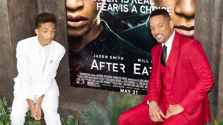 Will and Jaden wearing suits