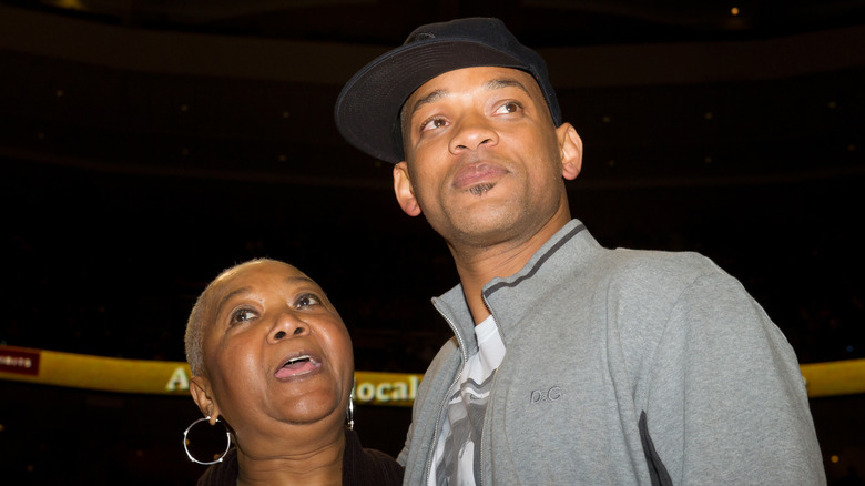 Will Smith with his mother