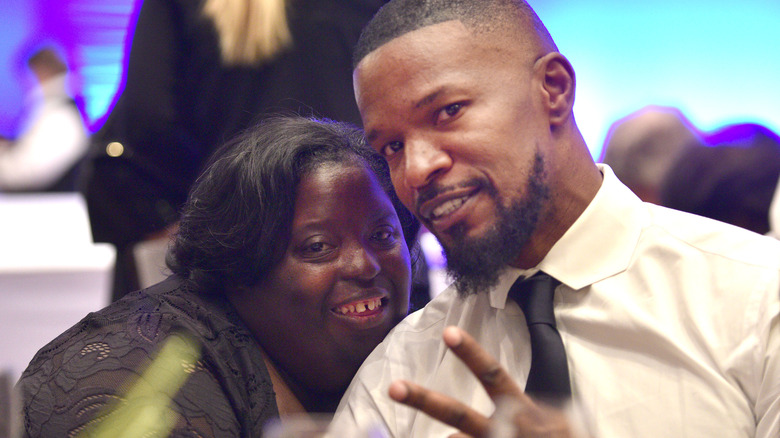 Jamie Foxx with his sister