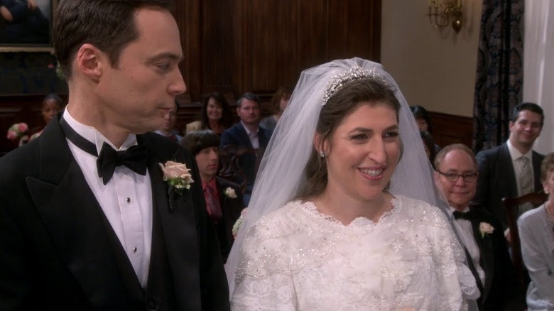 Amy and Sheldon getting married