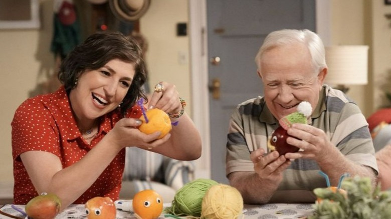 Kat and Phil with fruit