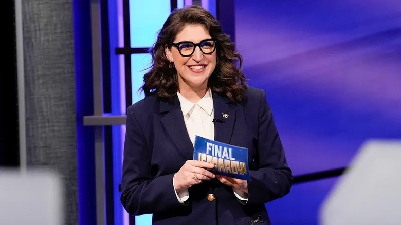 Mayim Bialik hosting Jeopardy!