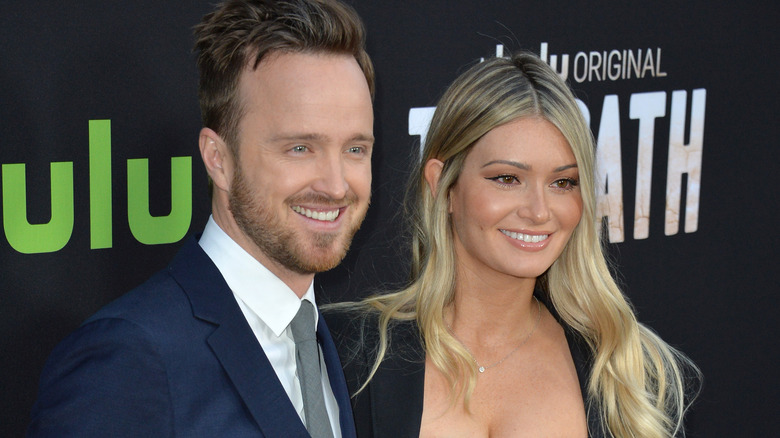 Aaron Paul at a premiere for The Path with his wife Lauren