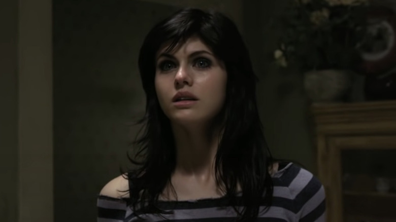 Alexandra Daddario looks scared