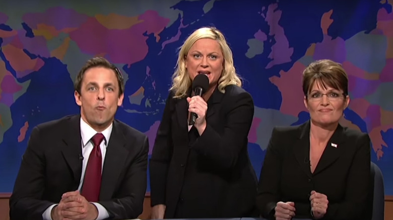 Amy Poehler rapping SNL Weekend Update