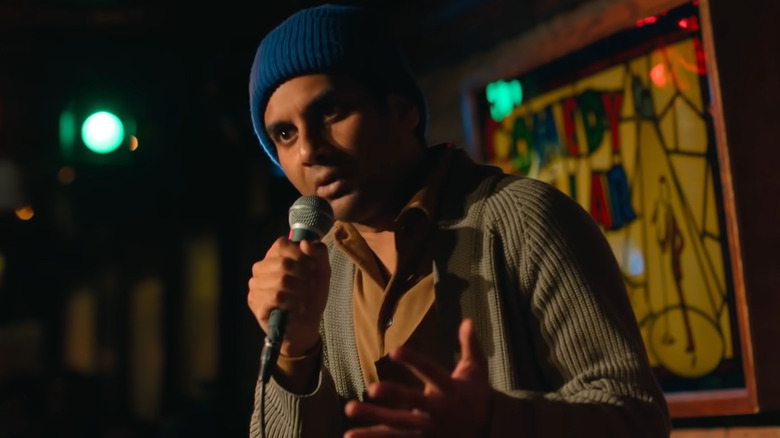 Ansari on stage for Nightclub Comedian