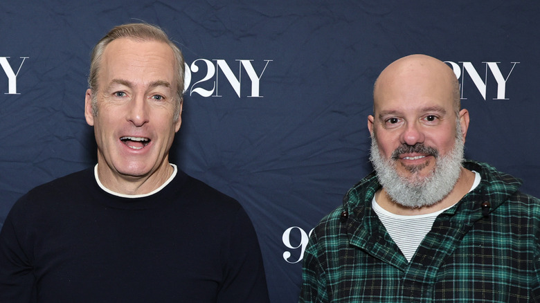 Bob Odenkirk and David Cross smiling