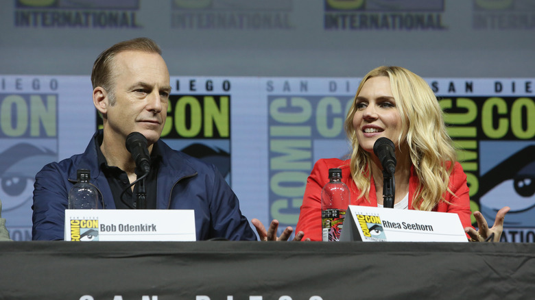 Bob Odenkirk and Rhaa Seehorn at Comic-Con