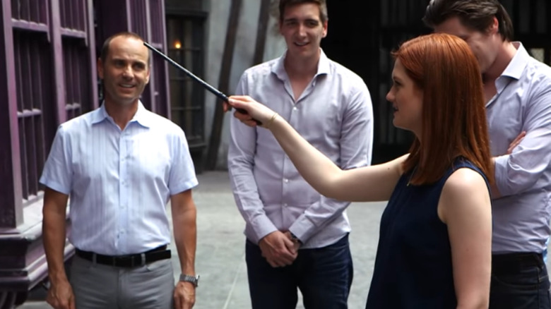 Bonnie Wright casts a spell