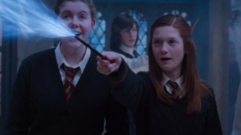 Ginny with wand