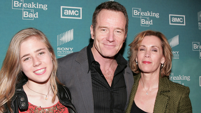 Bryan Cranston with his daughter, Taylor, and wife, Robin Dearden