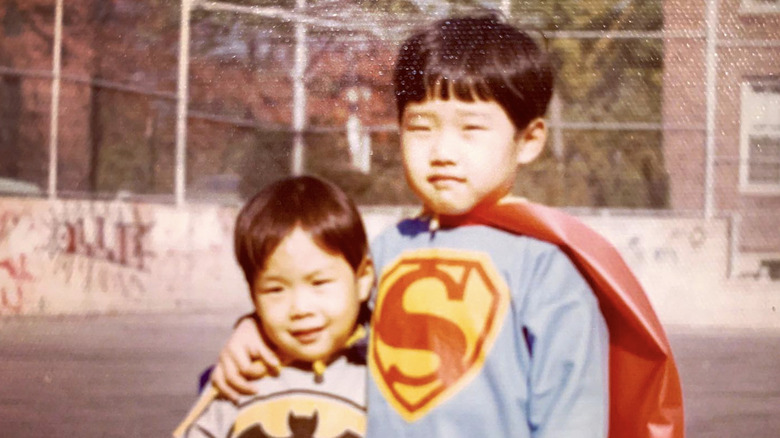 young Daniel Dae Kim and a boy