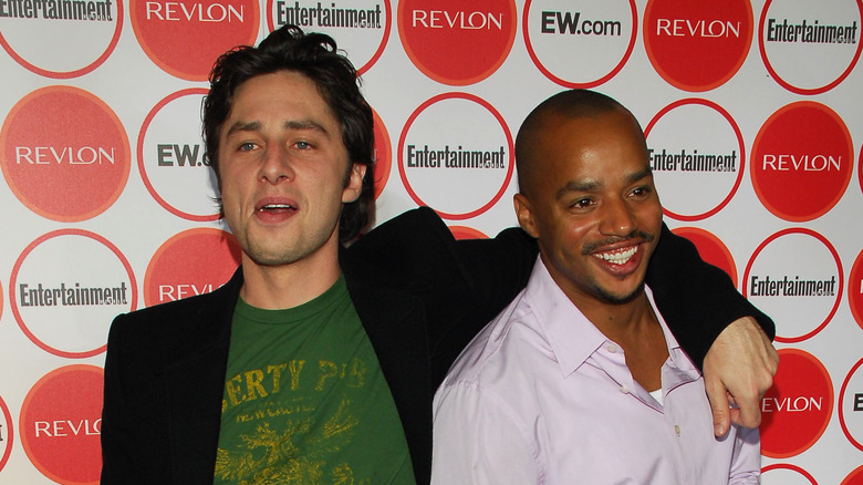 Zach Braff and Donald Faison at an Entertainment Weekly event