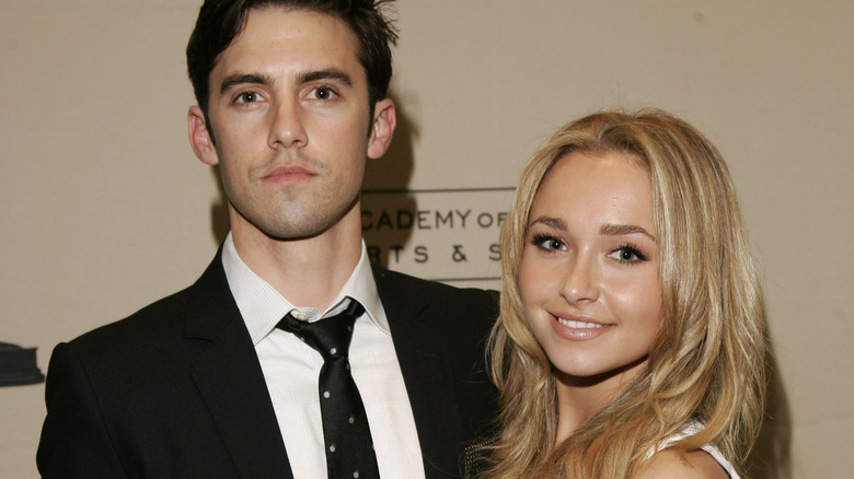 Hayden Panettiere and Milo Ventimiglia smiling