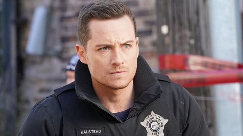 Jay Halstead wearing a vest