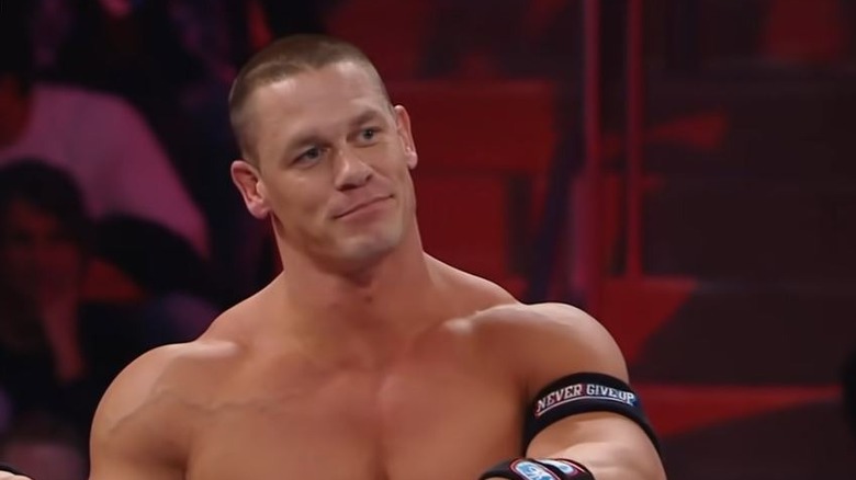 Cena in wrestling match