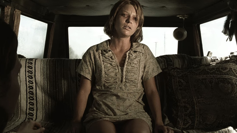 Lauren German crying in The Texas Chainsaw Massacre 