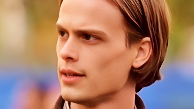 Spencer Reid stares