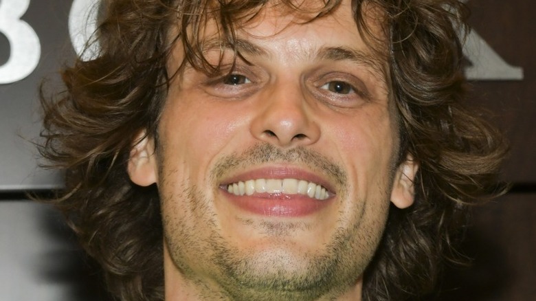 Matthew Gray Gubler grins